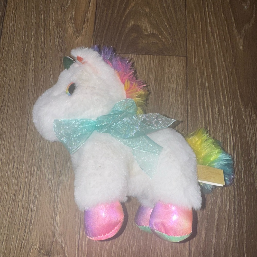 Unicorn Stuffed Toy with Rainbow Tail
